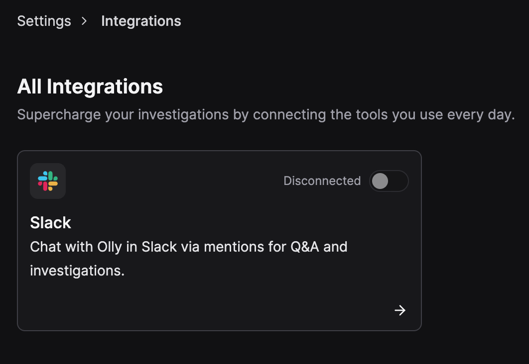 Connect Slack