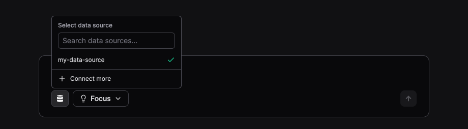 Selecting data source