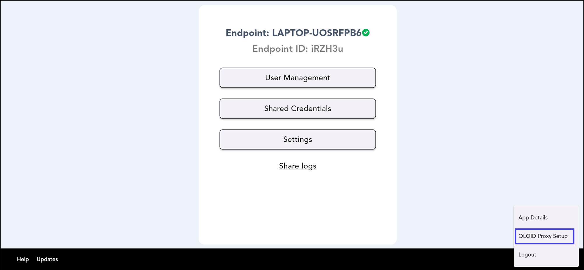 How to enable Oloid Proxy to connect... - screenshot 4