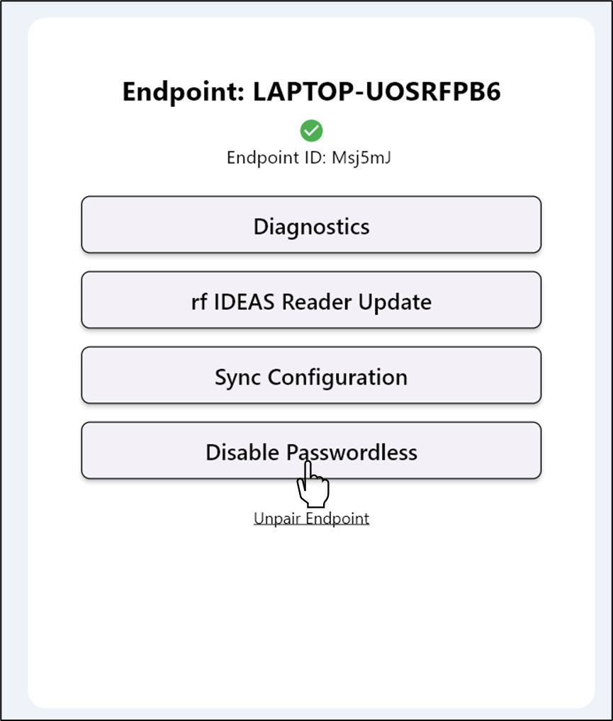 How to disable Passwordless using... - screenshot 2