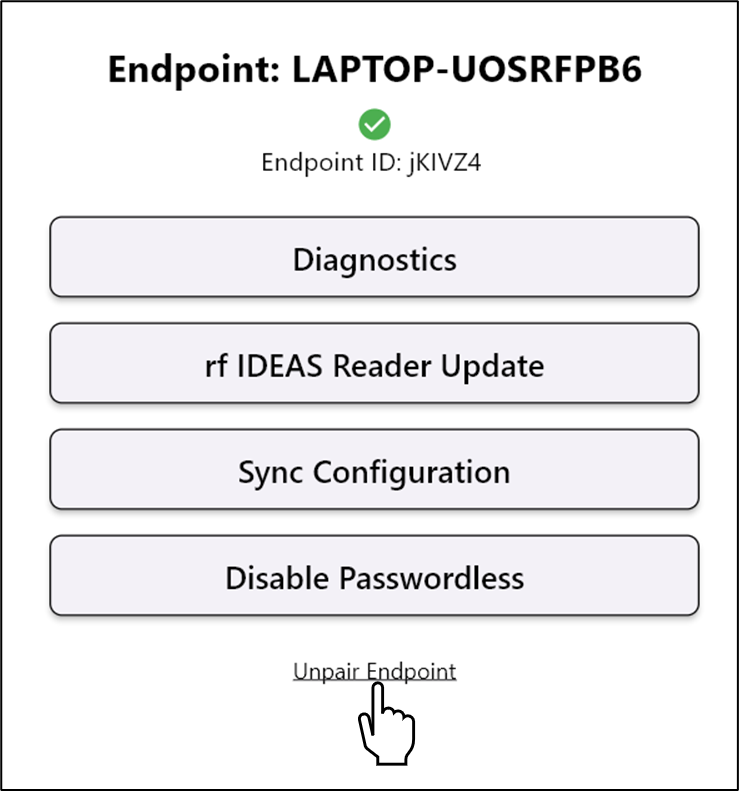 How to unpair Endpoint using Supervisor... - screenshot 2