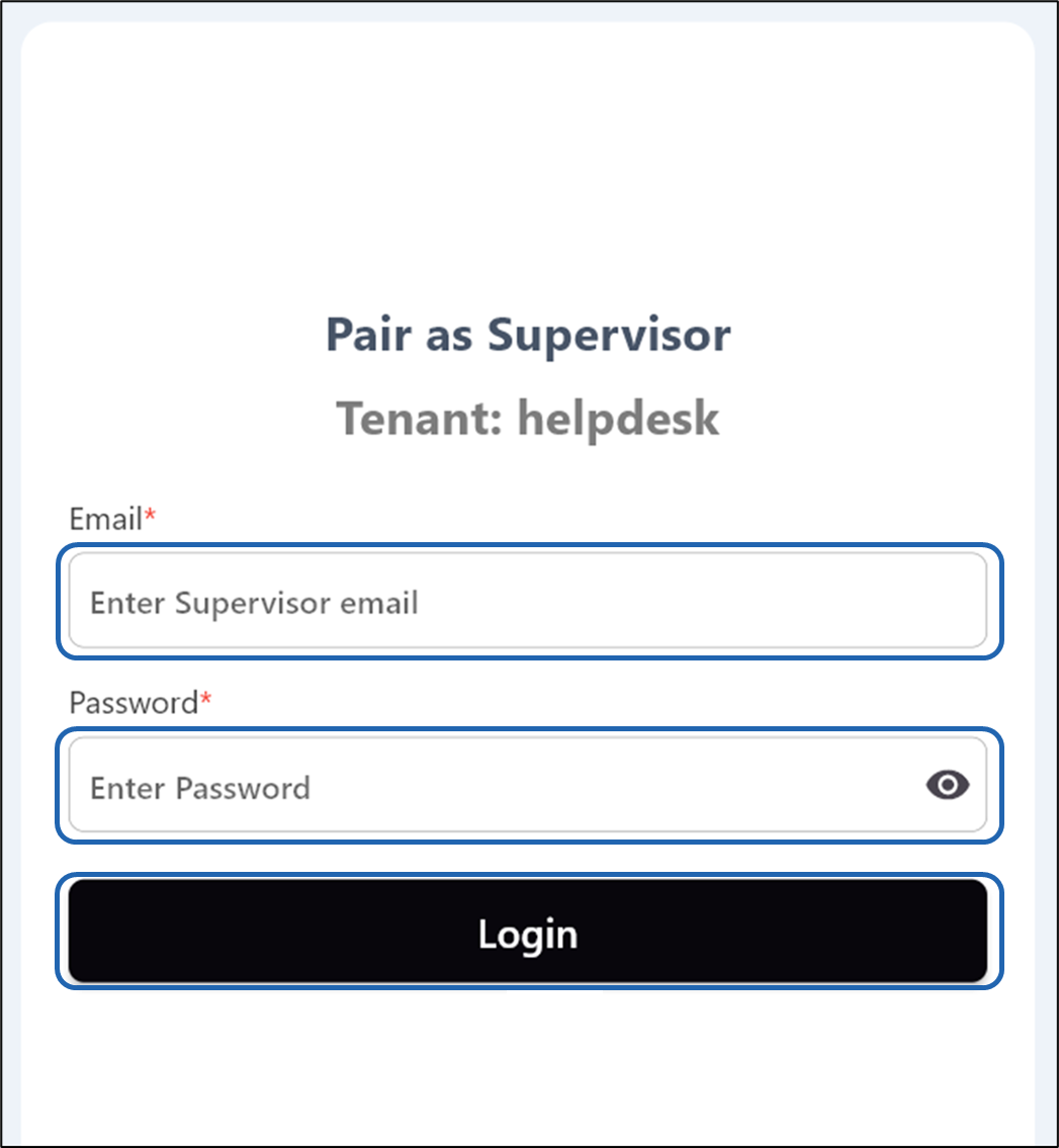 How to Manually Pair the Supervisor App - screenshot 4