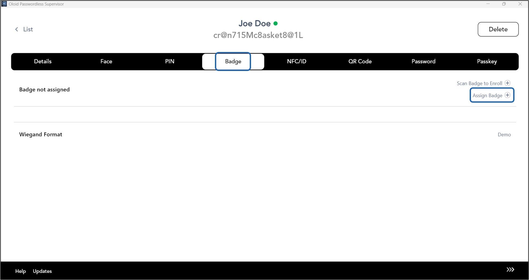 How to Enroll / Assign Badge - screenshot 3
