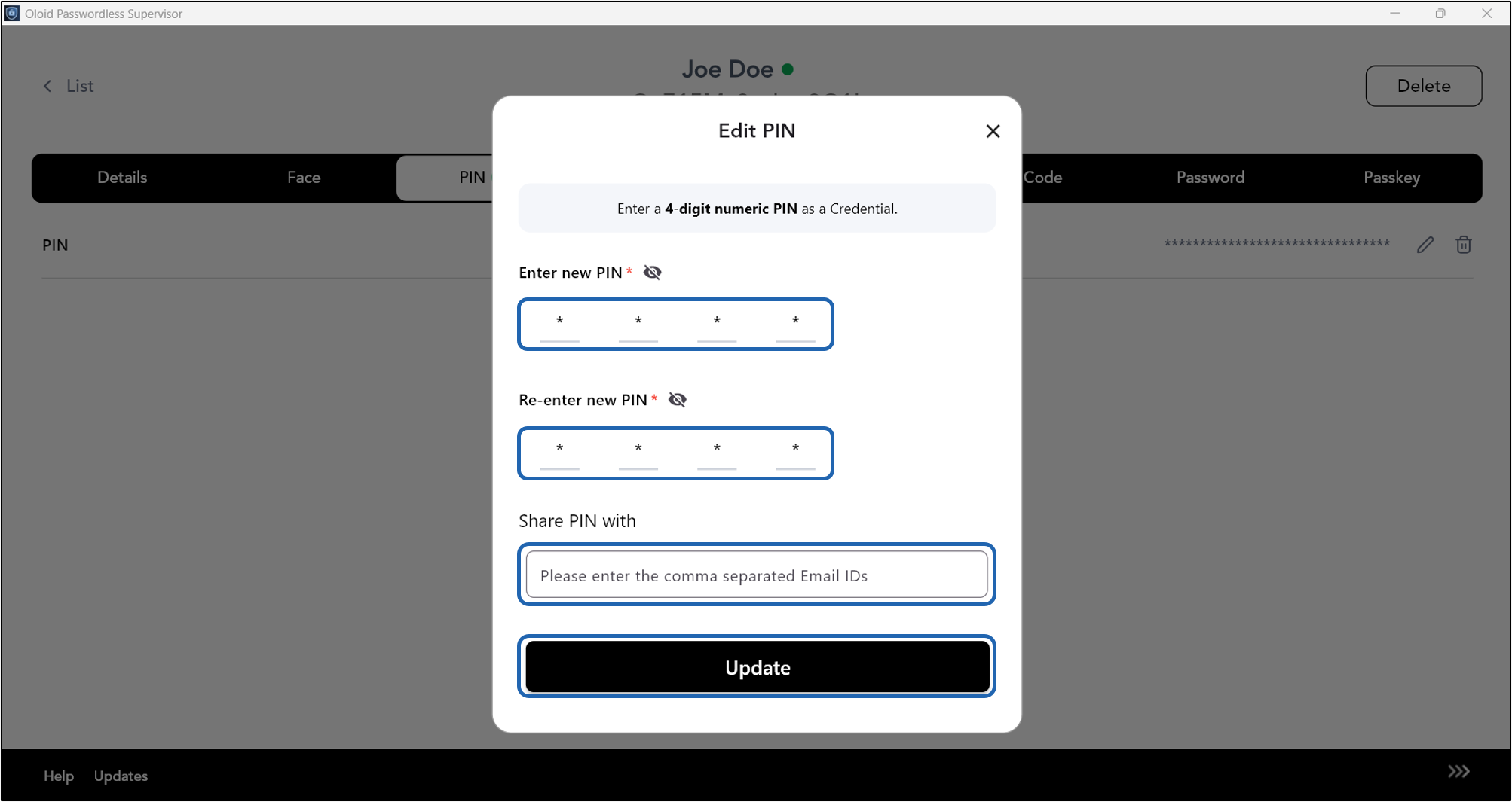 How to View and Edit PIN - screenshot 4