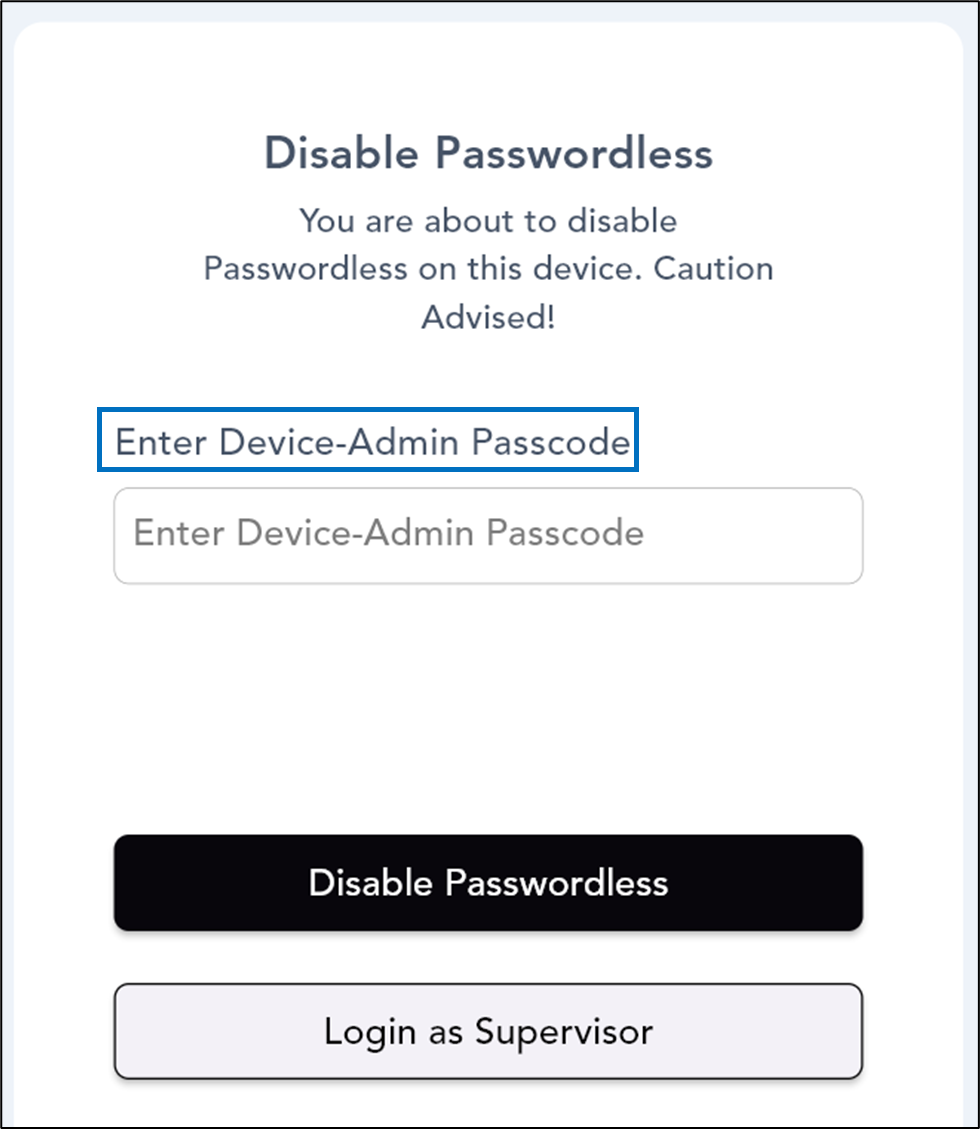 How to disable Passwordless using... - screenshot 2