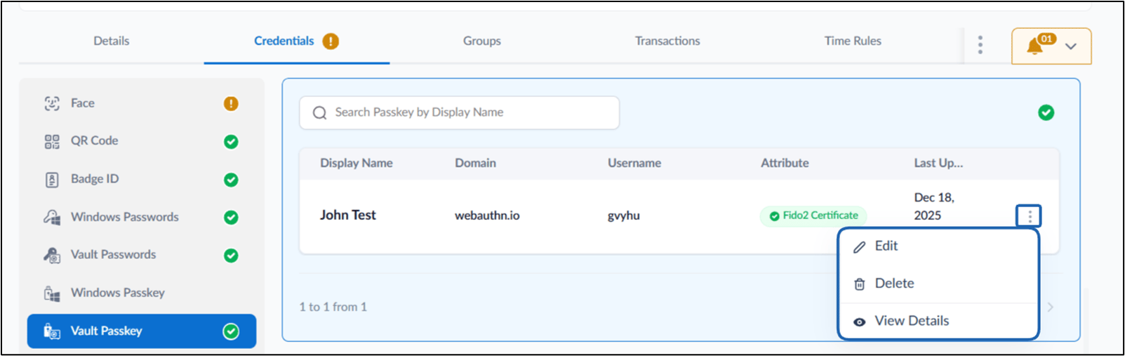How to View and Edit Vault Passkey... - screenshot 3