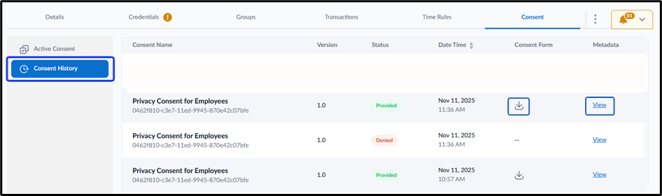 How to view and download Consent... - screenshot 2