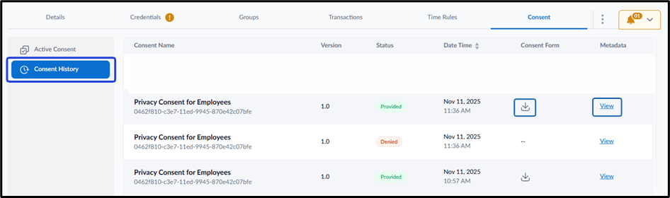 How to view and download Consent... - screenshot 2