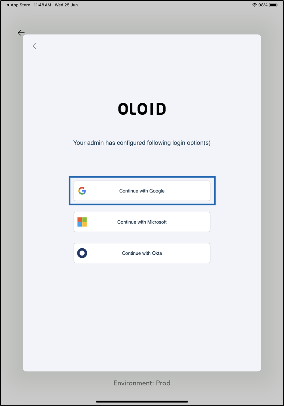 First Time Login Using Google SSO - screenshot 6