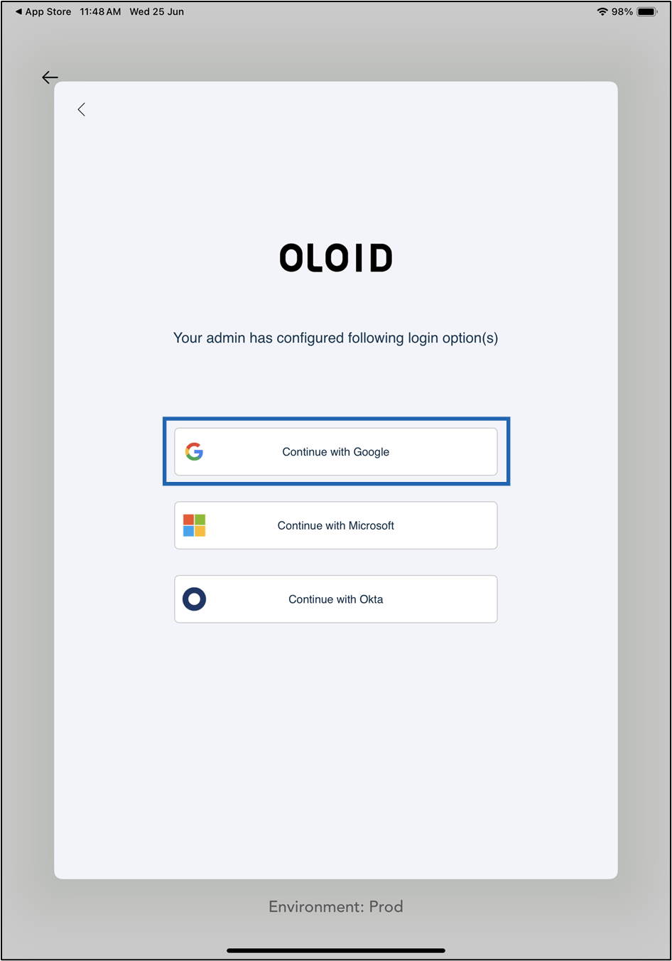 First Time Login Using Google SSO - screenshot 6