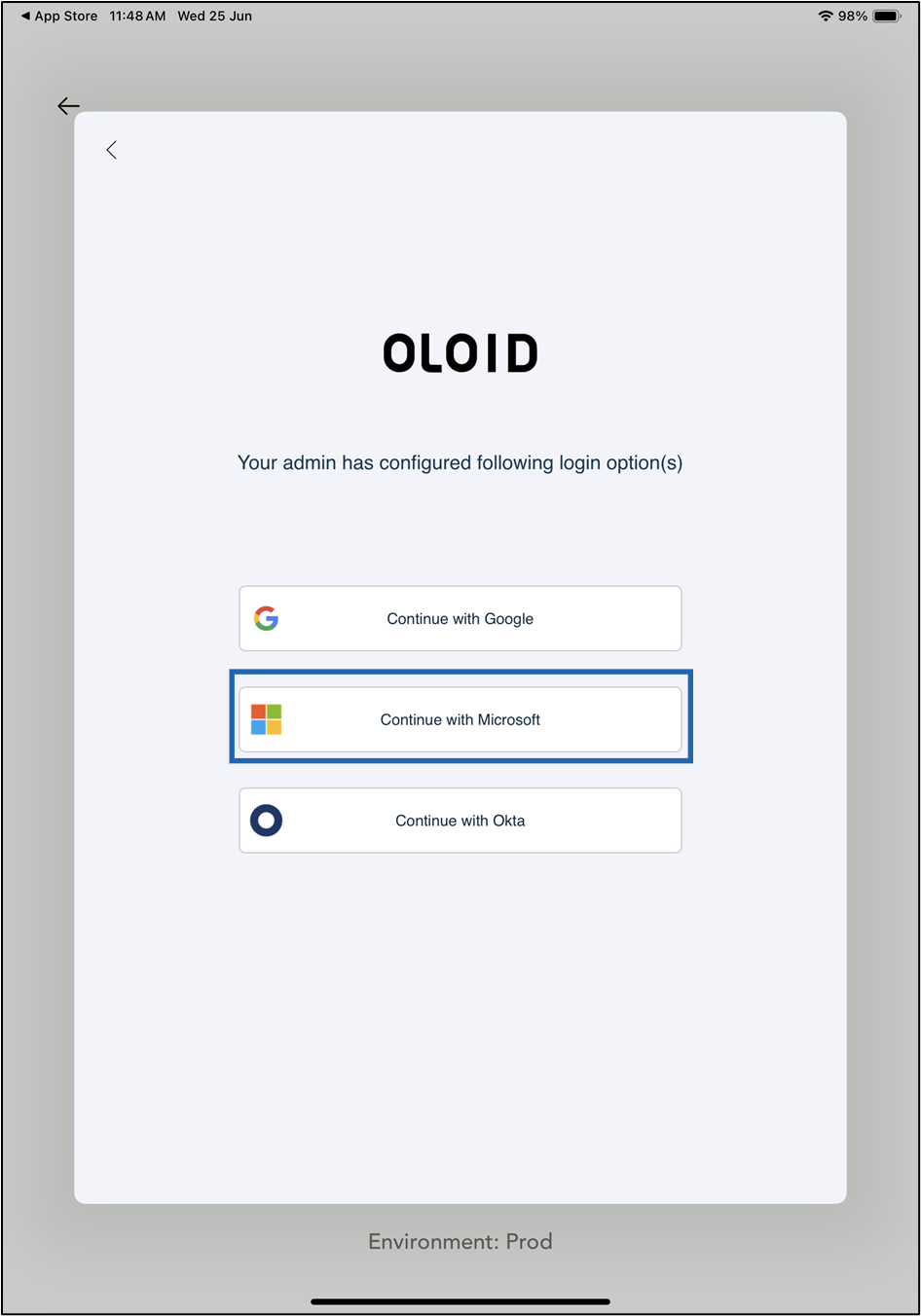 First Time Login Using Microsoft SSO - screenshot 6