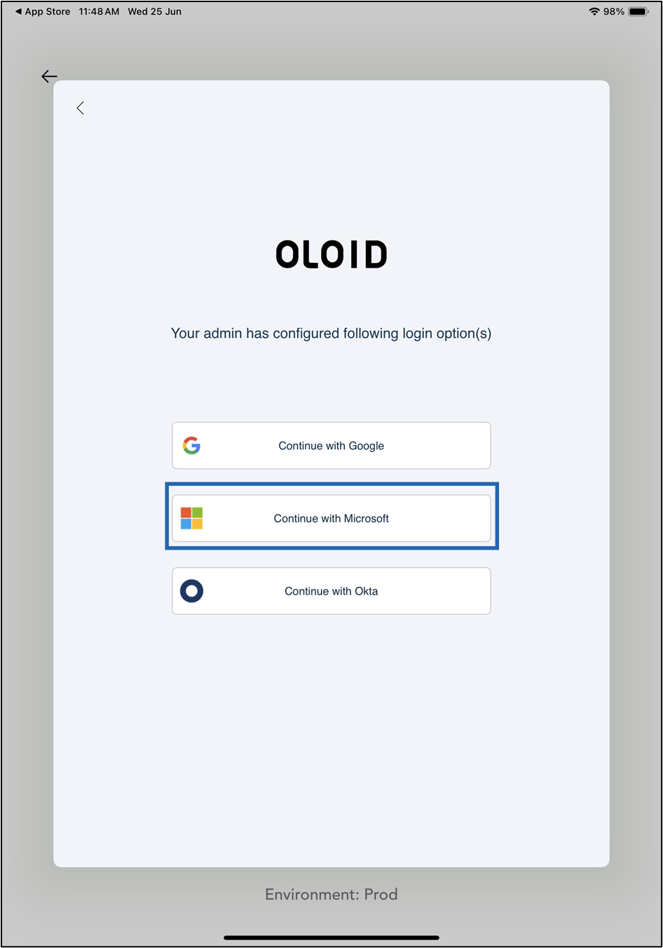 First Time Login Using Microsoft SSO - screenshot 6