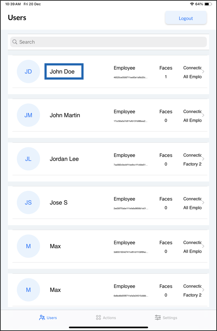 Oloid Connect: Add Password - screenshot 5