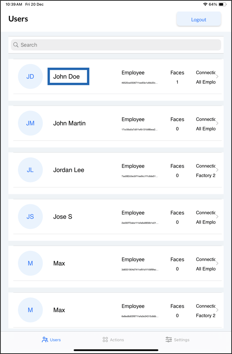 Oloid Connect: Add Password - screenshot 5