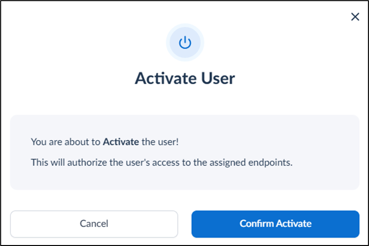 How to activate or deactivate user - screenshot 4