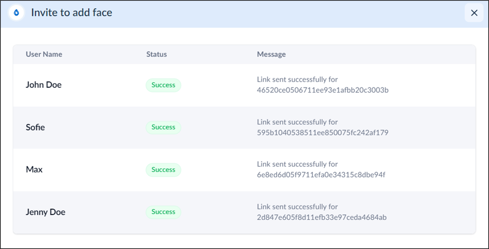 How to invite to add face in bulk - screenshot 1