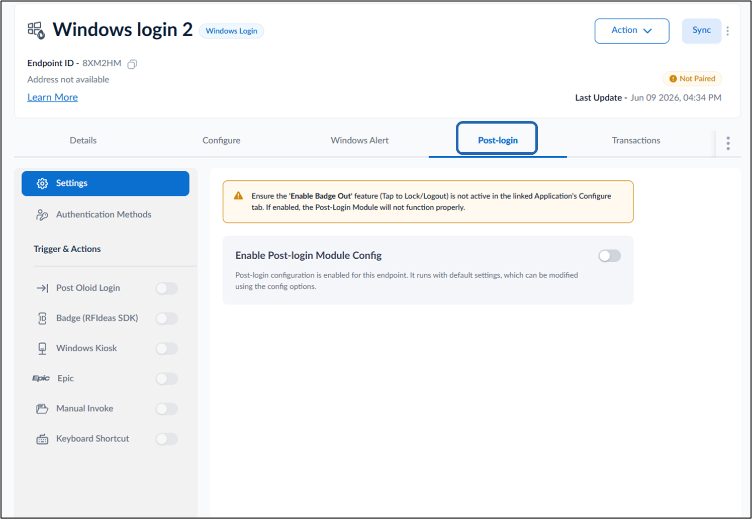 How to Configure Post Login page for... - screenshot 2