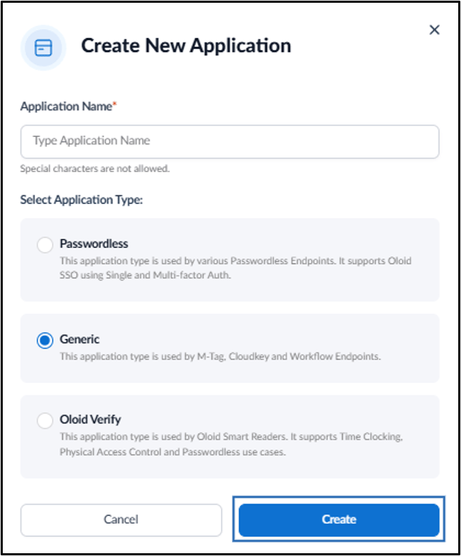 How to Create an Application - screenshot 2