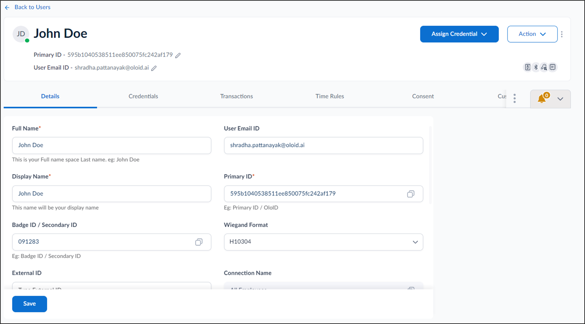 How to onboard face of a single user - screenshot 2