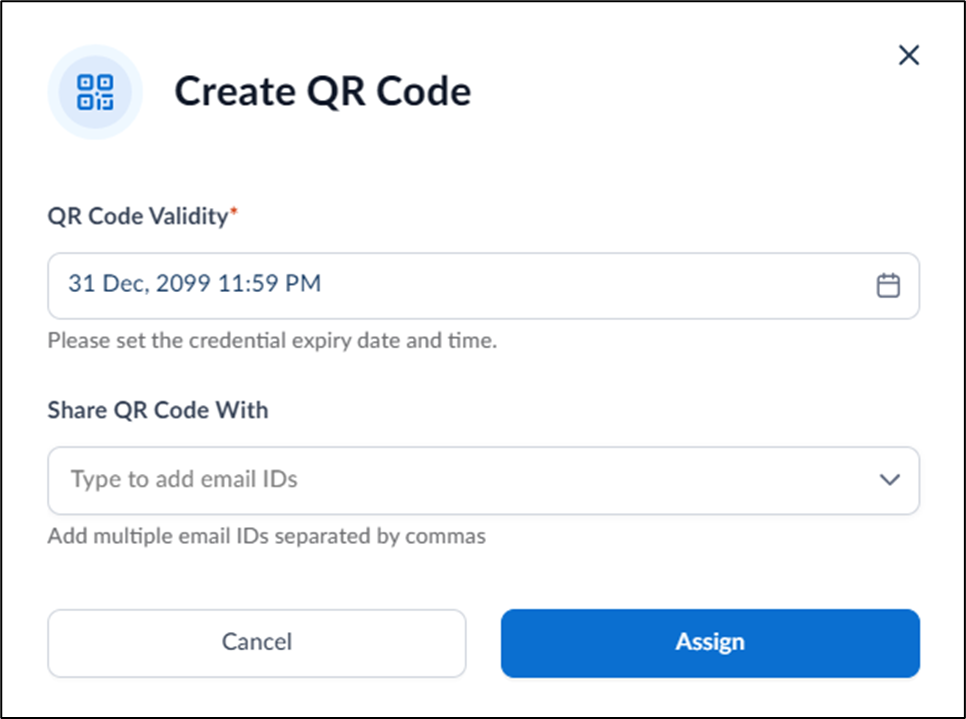 How to create QR code as credential for... - screenshot 3
