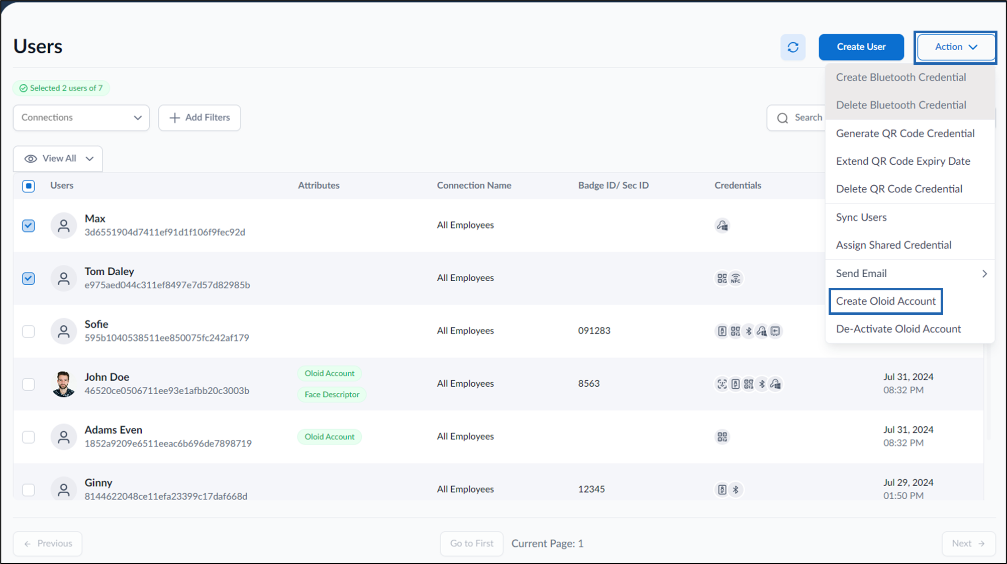 Supervisor Portal: How to create OloID... - screenshot 2