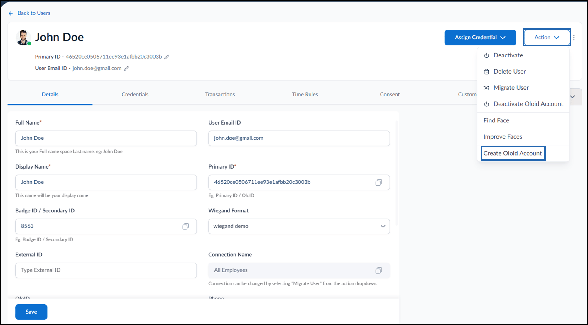 Supervisor Portal: How to create OloID... - screenshot 4