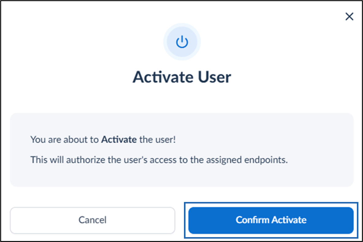 How to activate or deactivate user - screenshot 7