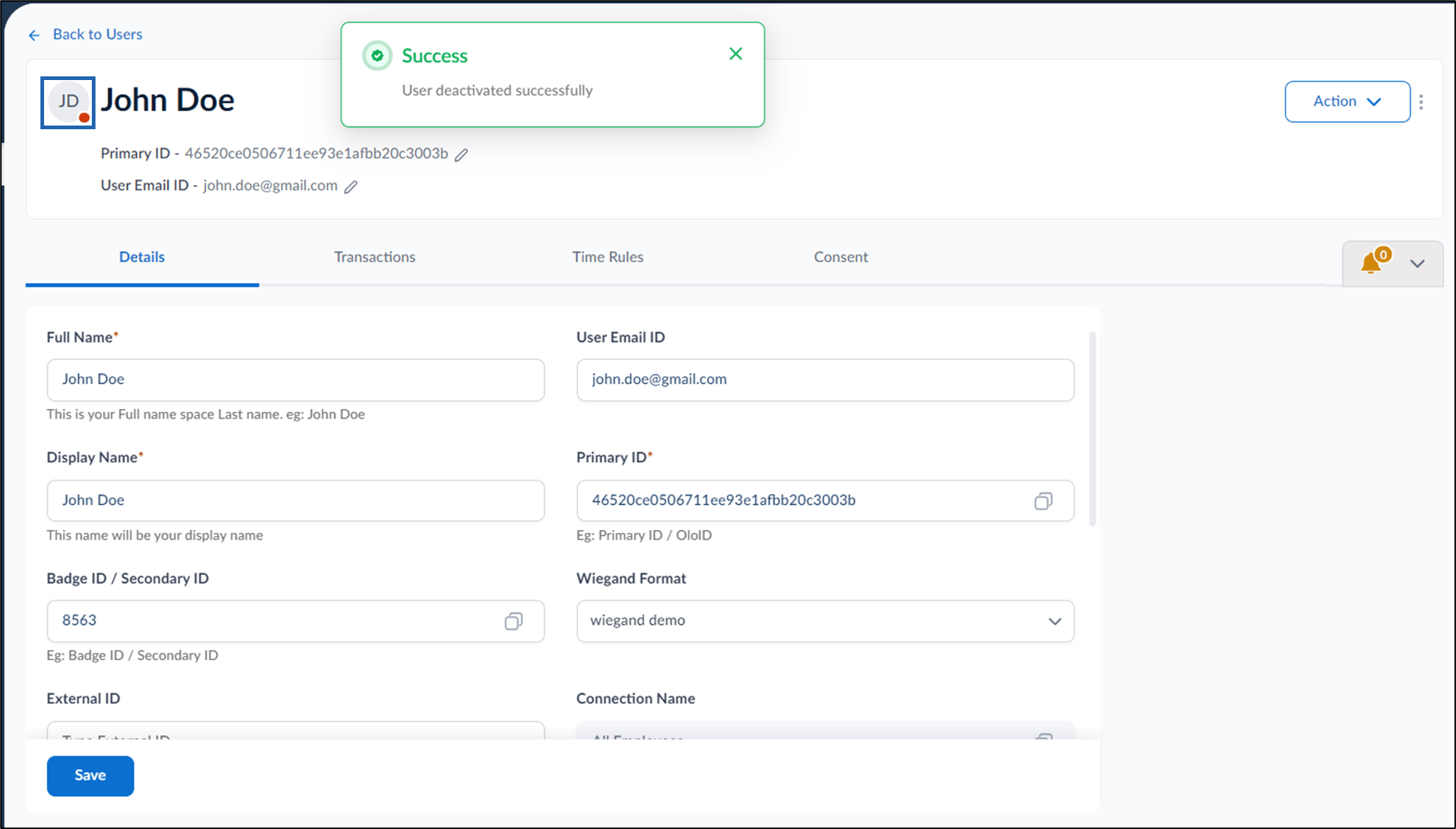How to activate or deactivate user - screenshot 5