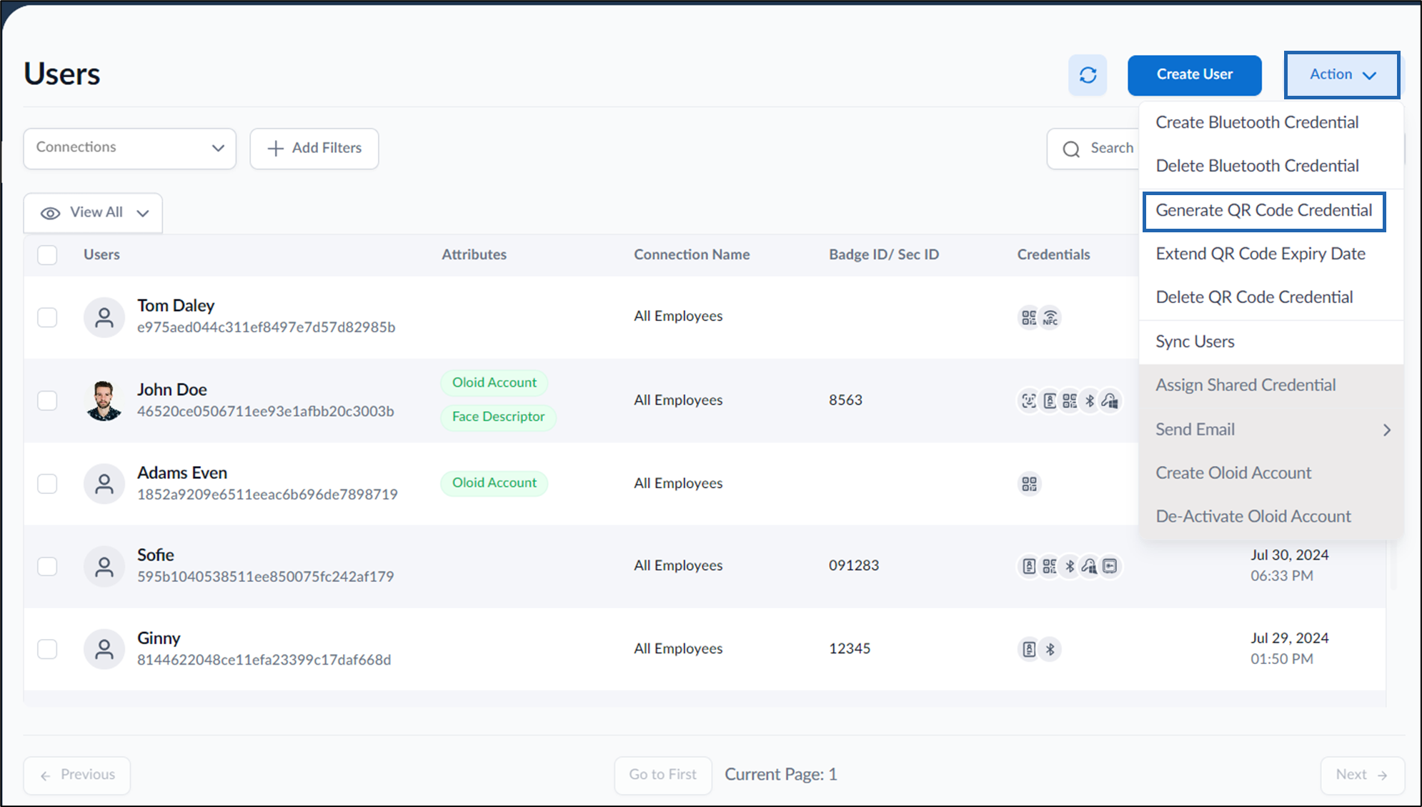 How to generate QR Code of Users in a... - screenshot 2