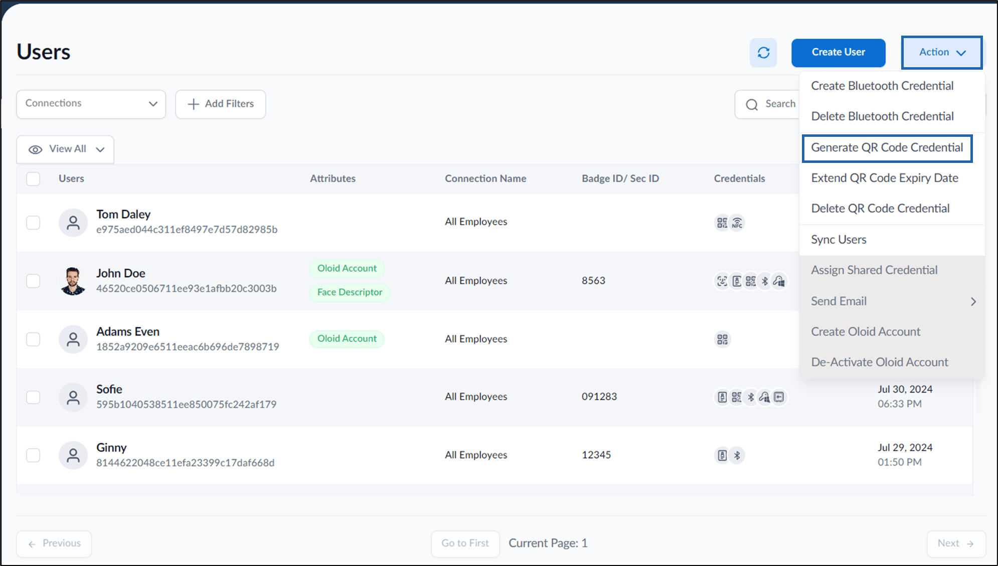 How to generate QR Code of Users in a... - screenshot 2