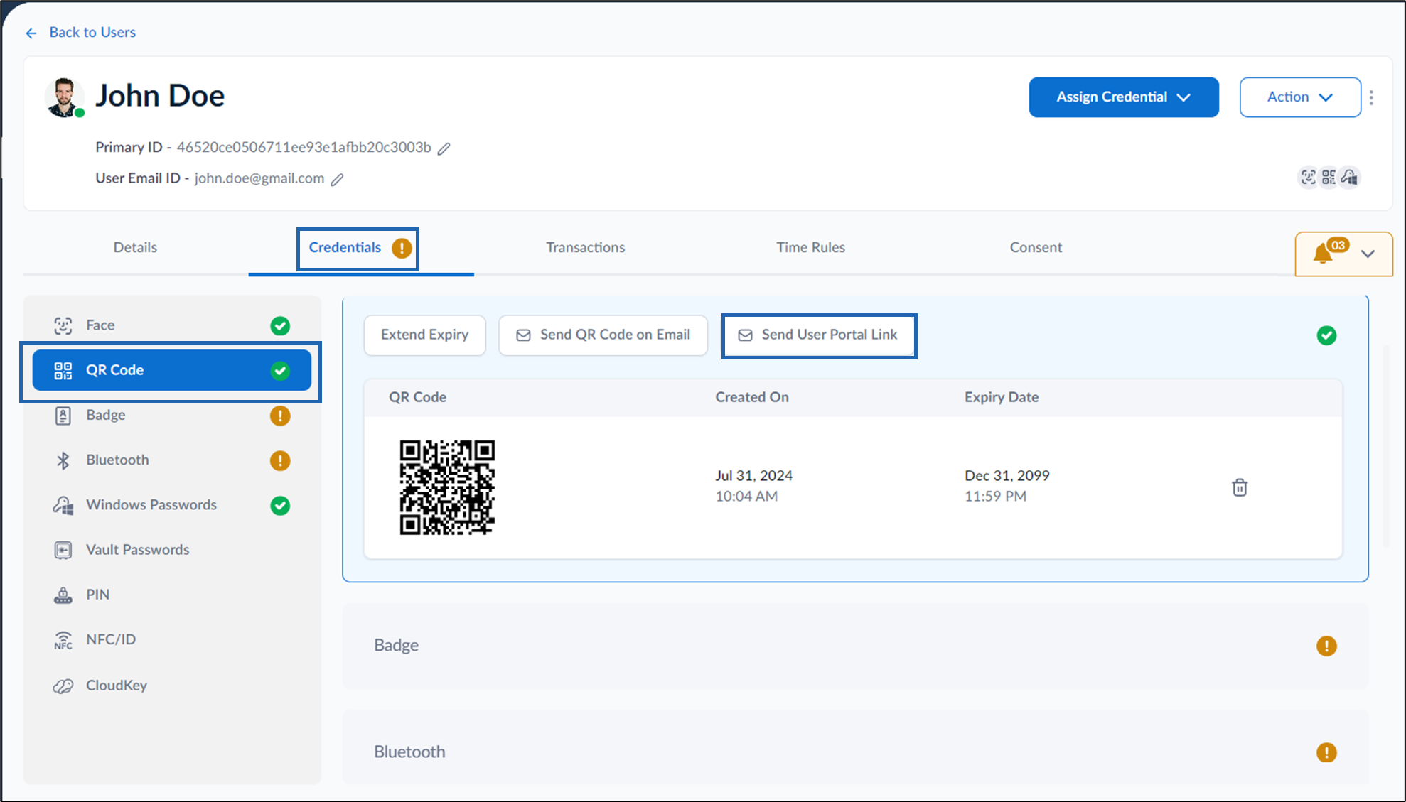 How to send QR Code credential to user... - screenshot 2