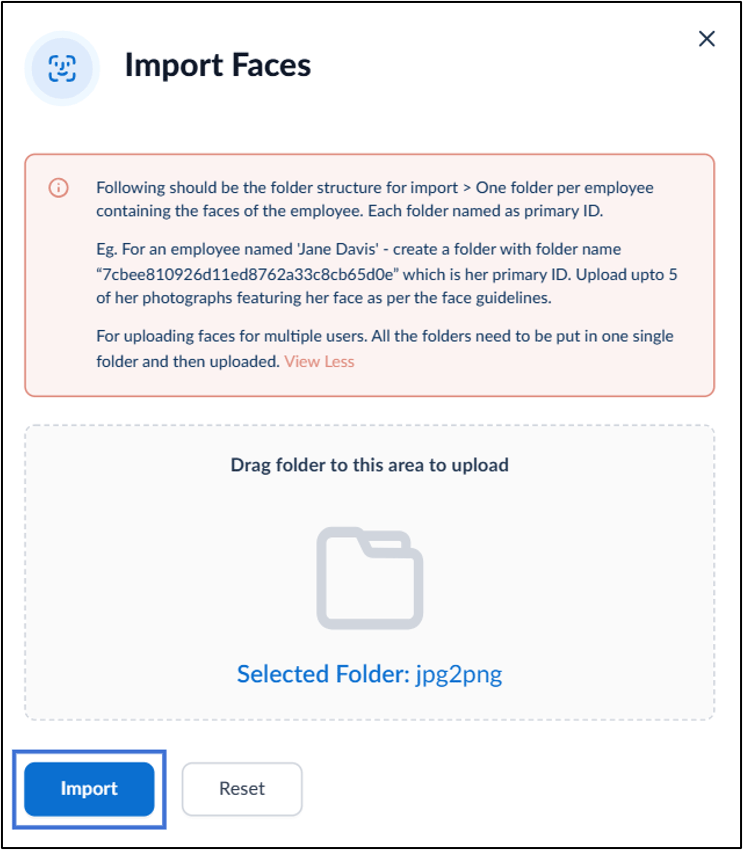 How to Onboard Faces in Bulk - screenshot 5