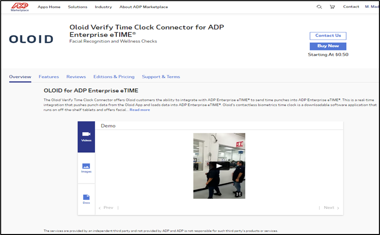 Oloid Verify Time Clock Connector for... - screenshot 2