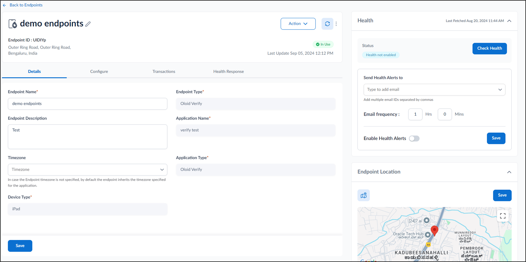 How to add location to the endpoint - screenshot 1