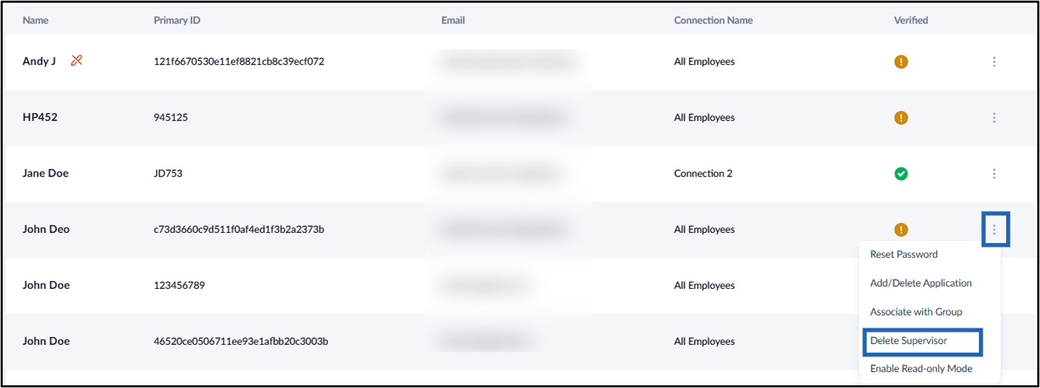 How to Remove a User from a Supervisor - screenshot 4
