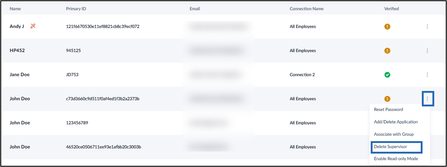 How to Remove a User from a Supervisor - screenshot 4