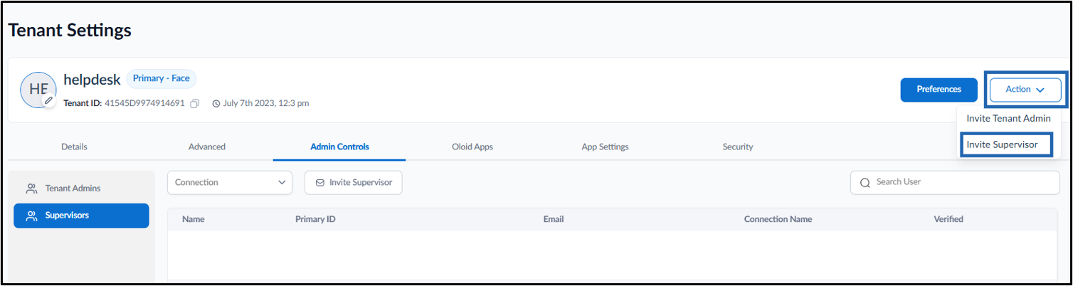 How to Invite a Supervisor - screenshot 4