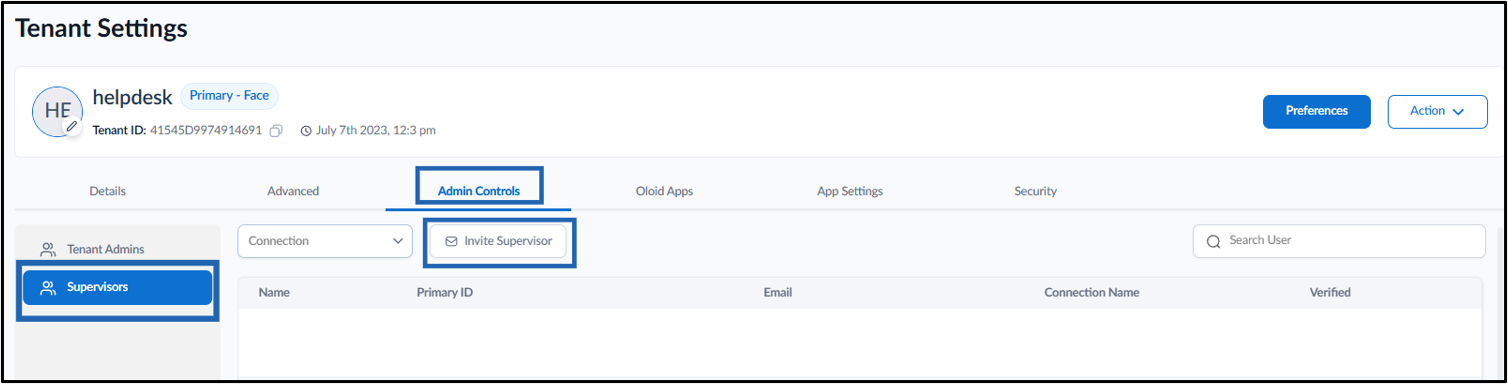 How to Invite a Supervisor - screenshot 3