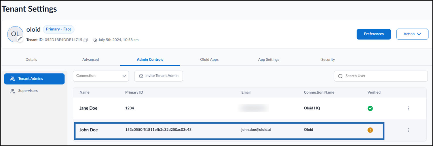 How to invite a Tenant Admin - screenshot 7