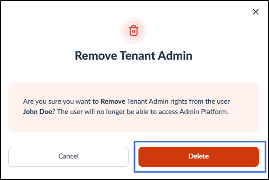 How to Remove User from Tenant Admin... - screenshot 5