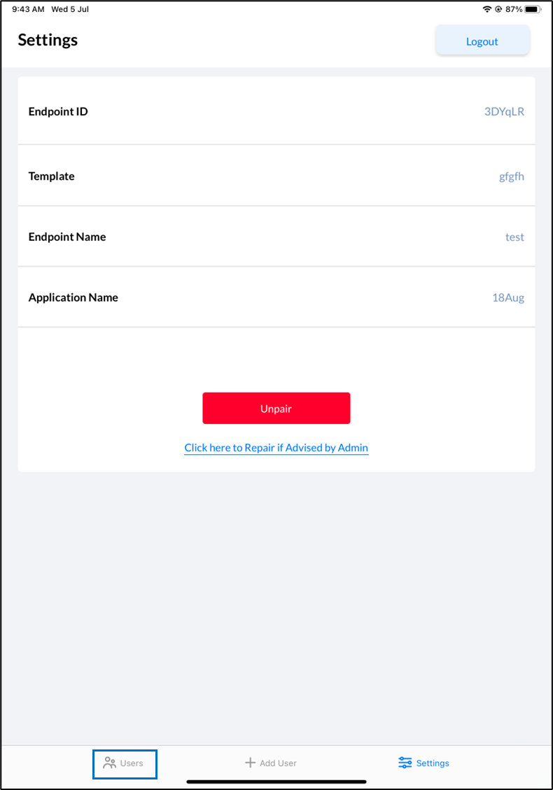 Oloid Connect/Verify: Add Faces... - screenshot 1