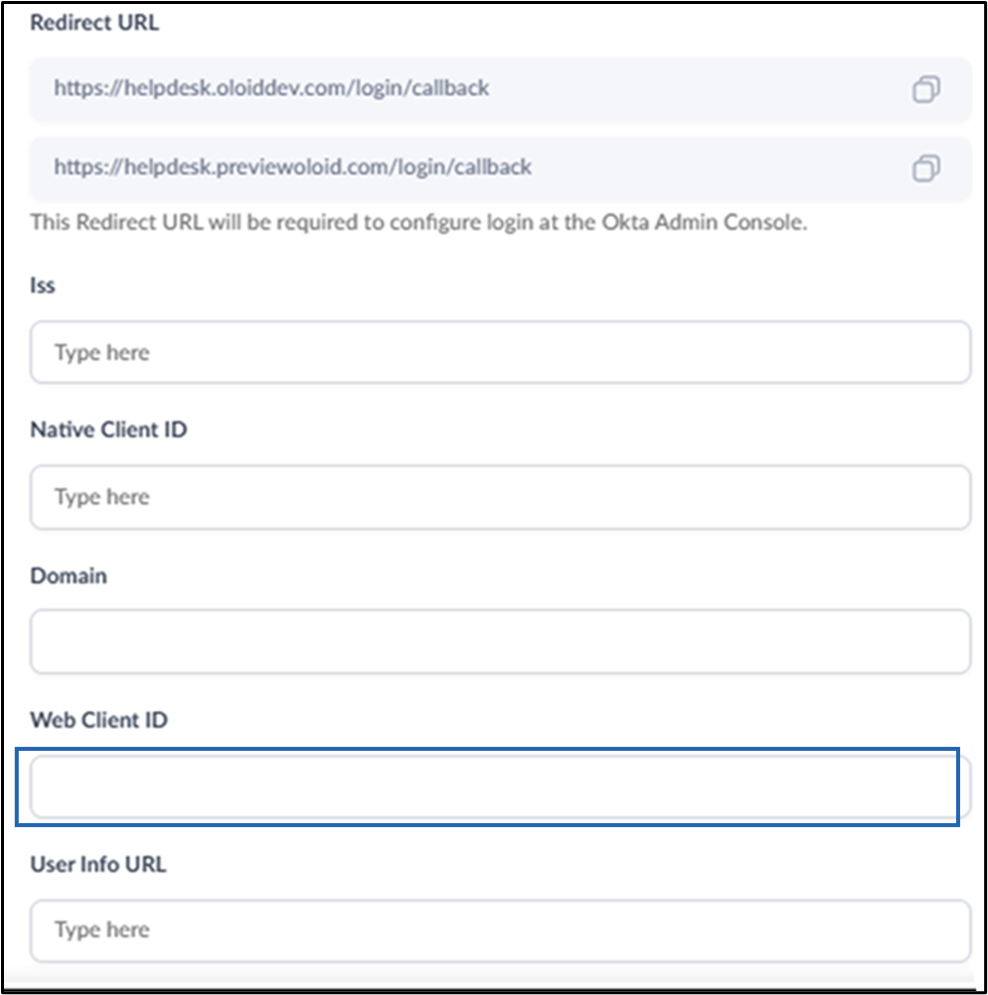 Okta Settings for Oloid SSO - screenshot 9