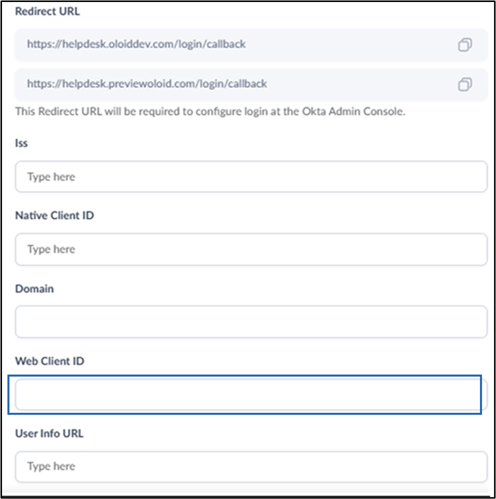 Okta Settings for Oloid SSO - screenshot 9