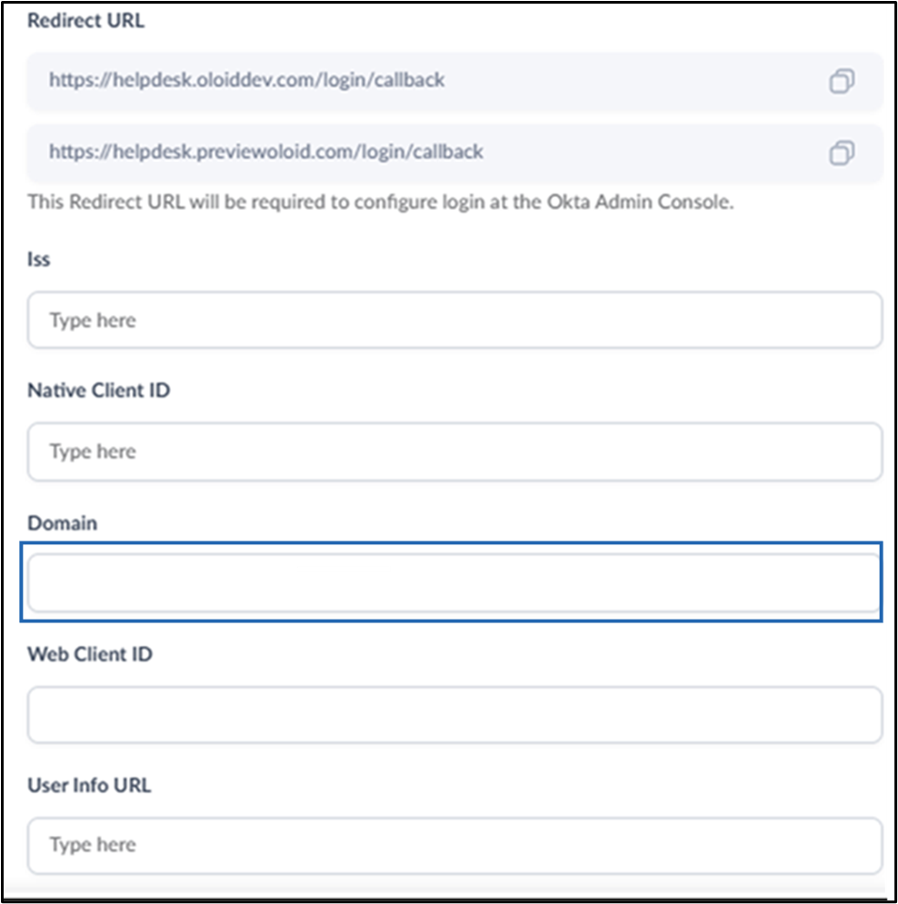 Okta Settings for Oloid SSO - screenshot 11