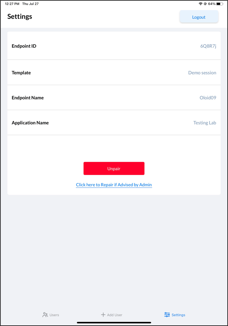 How to pair an Oloid Verify/Connect... - screenshot 4