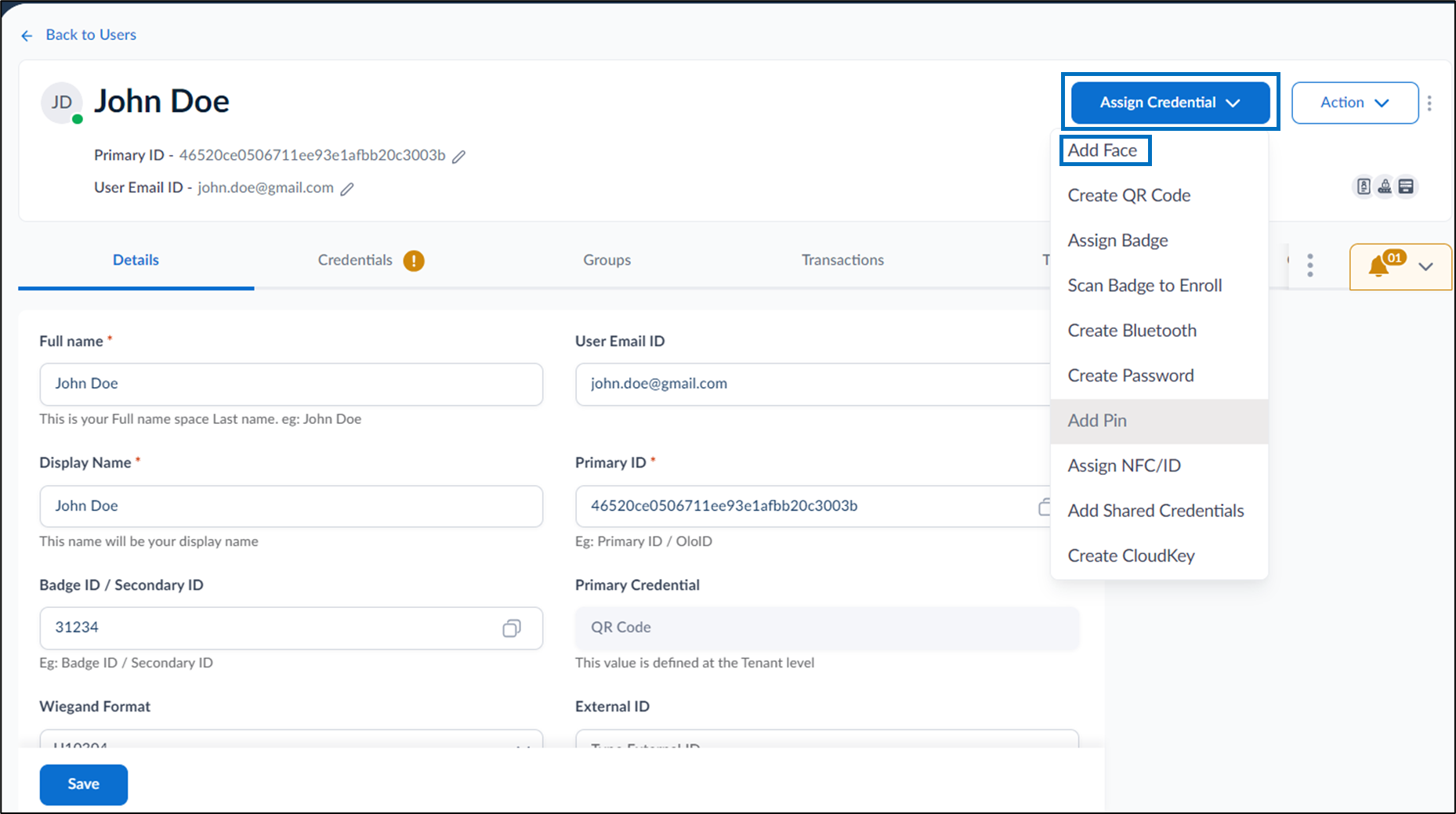 How to Add Face of a Single User - screenshot 4