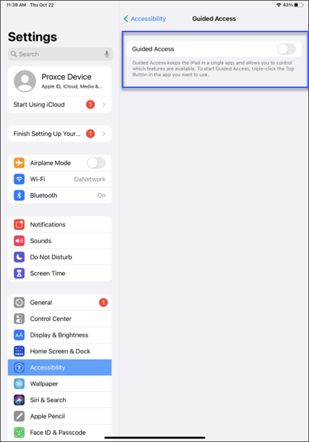 Set up iPad in Kiosk Mode (Archived) - screenshot 2