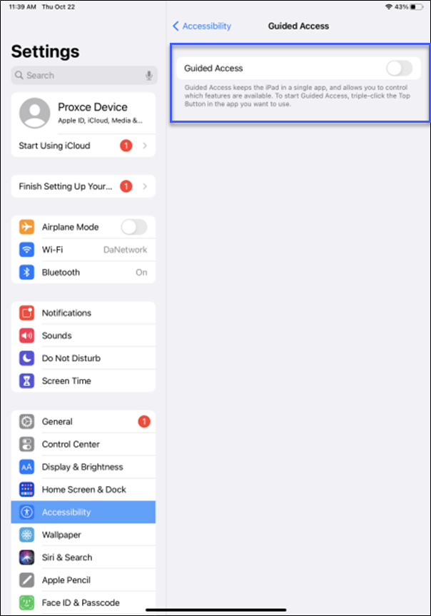 Set up iPad in Kiosk Mode (Archived) - screenshot 2