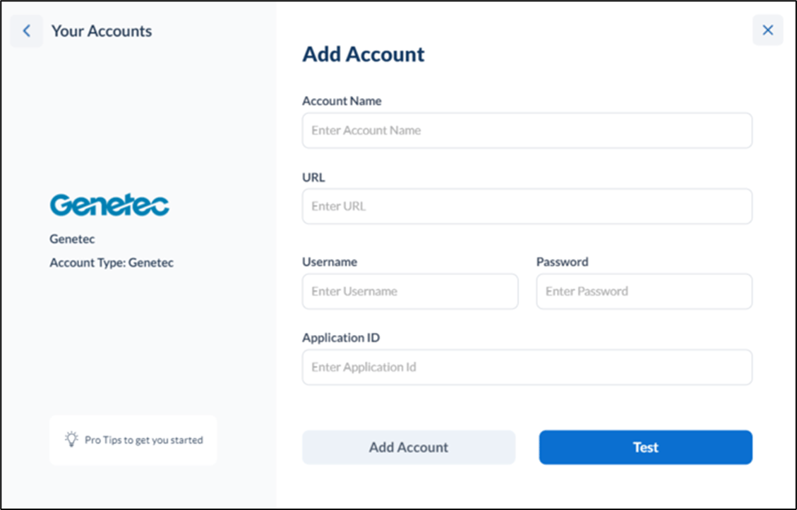 Genetec Account - screenshot 1