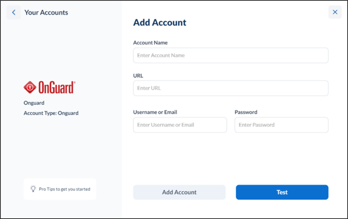 OnGuard Account - screenshot 1
